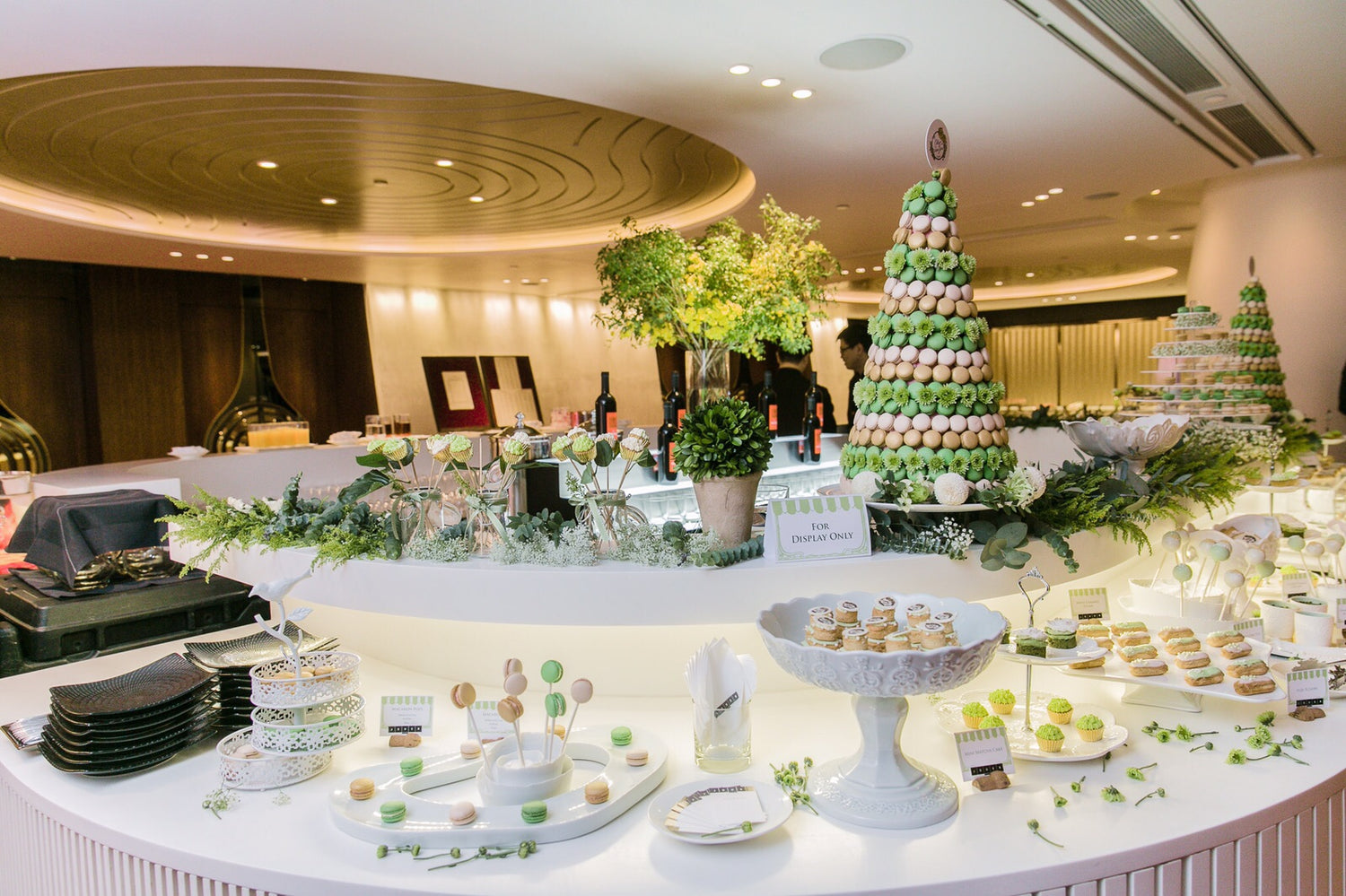 Wedding Dessert Package with Table Set up and Tableware Rental