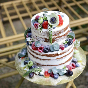 Half-Naked Wedding Cake