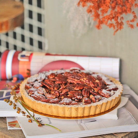 Bourbon Pecan Pie with Smoked Whipped Cream