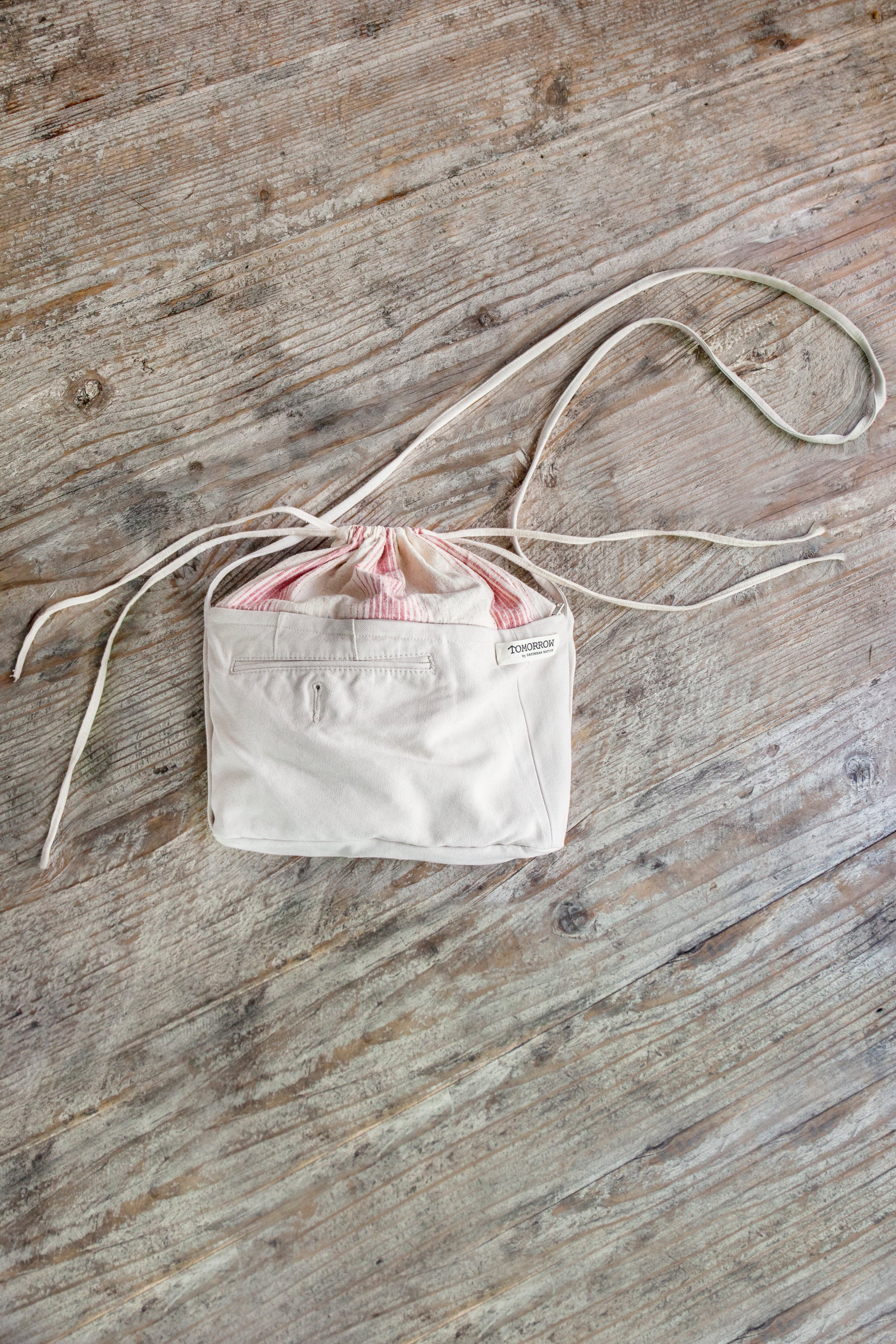 Jouer x TOMORROW by Daydream Nation Upcycled Drawstring Bag