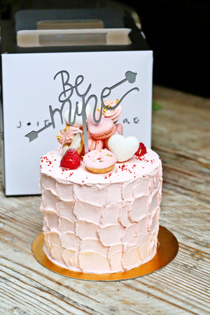 'Be Mine' with Cupid Arrow Cake Topper