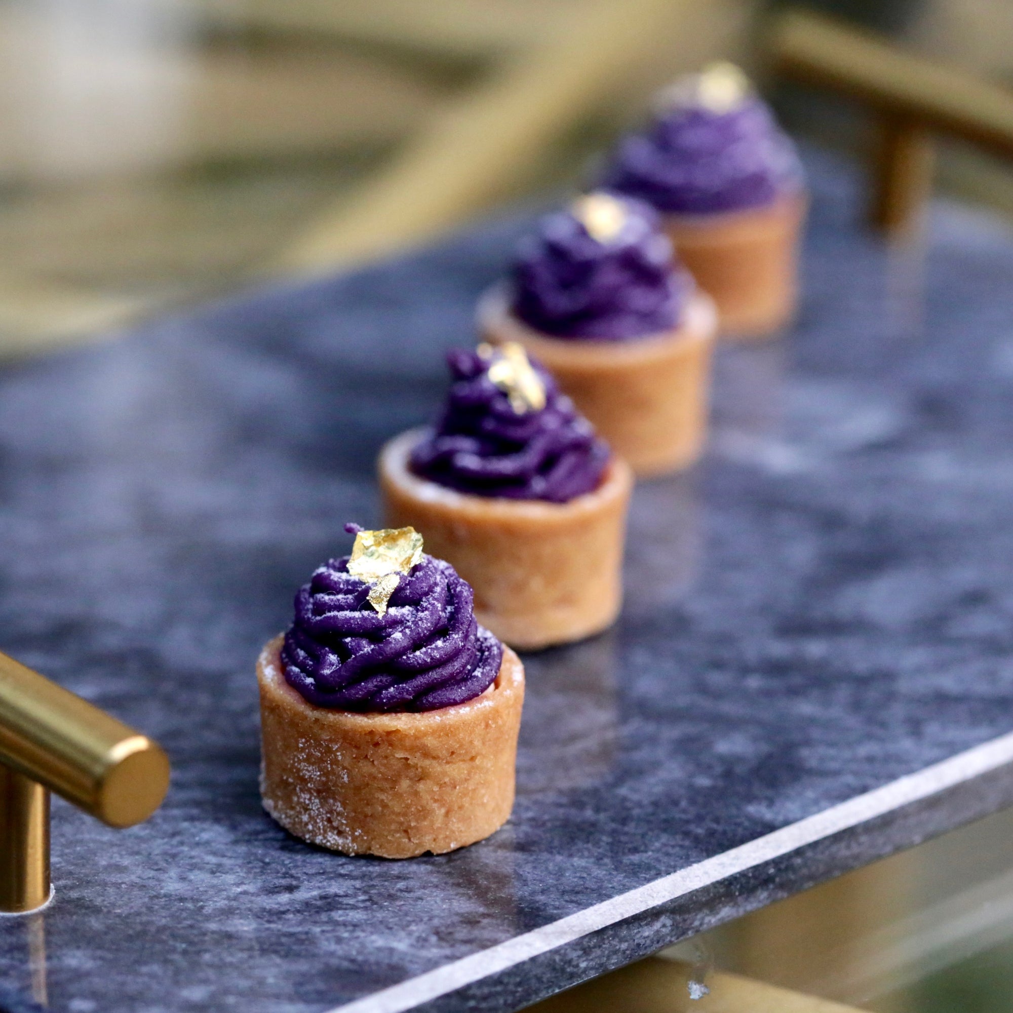 Mini Purple Sweet Potato Mont Blanc (Min. 16 pcs)