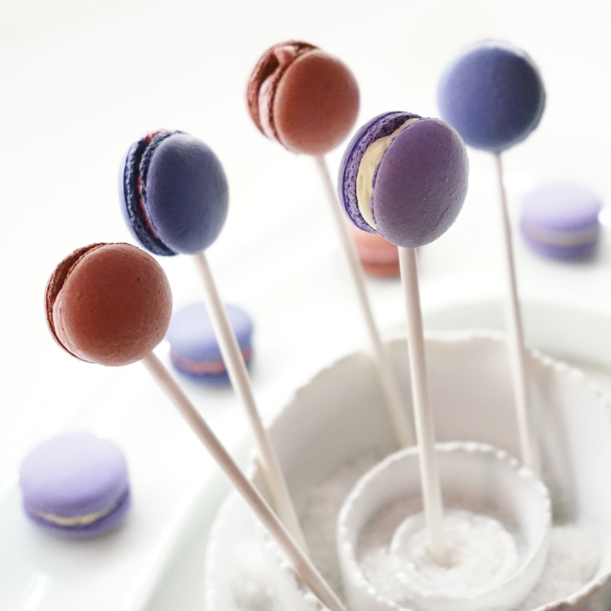 Mini Macaron Pop with Individual Plastic Wrap (MOQ:50pcs)