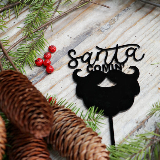 Jouer 'Santa Comin' Cake Topper