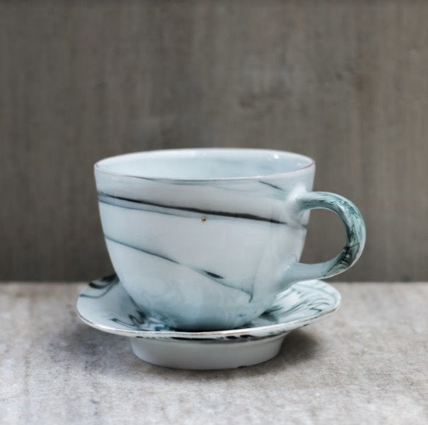 Jouer | "Swirl" Tea Cup & Saucer