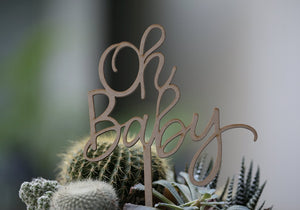 Jouer 'Oh Baby' Cake Topper
